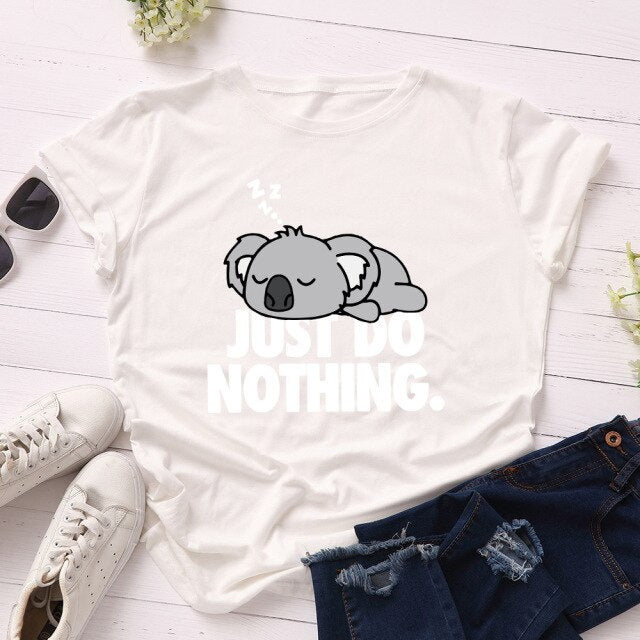 Just Do Nothing Cute Koala T-Shirt