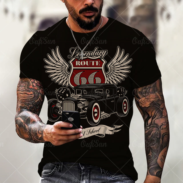 Men's Route 66 Fashion T-Shirt (various designs)