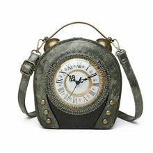 Load image into Gallery viewer, Real Working Clock Antique Handbag

