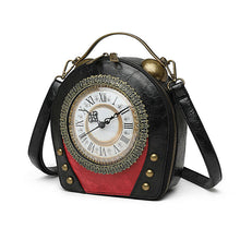 Load image into Gallery viewer, Real Working Clock Antique Handbag
